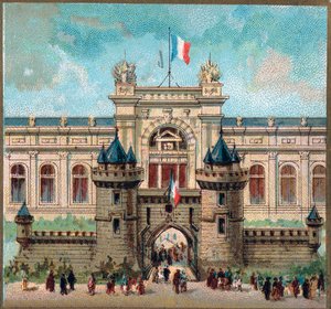 París. Exposición Universal de 1889: El Palacio del Ministerio de Guerra de French School