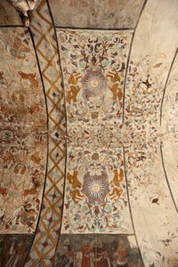 Iglesia parroquial (Església de la Mare de Déu de Solers). Interior. La nave, los techos. Pinturas murales. Siglo XVI (?)