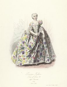 Modas parisinas, época de Luis XV