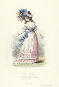 Modas parisinas, época de la Revolución Francesa de French School