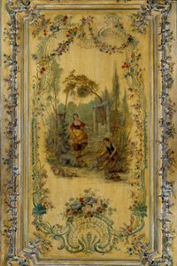 Escena pastoral, panel del apartamento de la Dauphine María Josefa de Sajonia