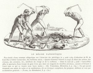 Delirio Patriótico, Revolución Francesa, agosto de 1789
