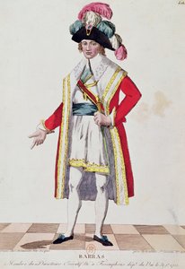Paul Francois Jean Nicolas (1755-1829) Vizconde de Barras (grabado en color)