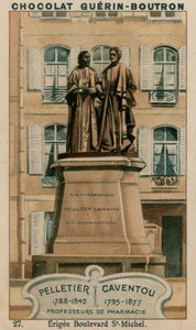Pelletier, 1788-1842, Caventou, 1795-1877, Profesores de Farmacia, Erigida en Boulevard St-Michel