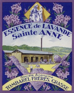 Etiqueta de Perfume, Esencia de Lavanda de French School