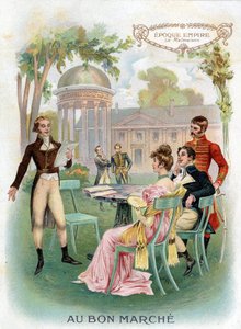 Periodo imperio: Malmaison. Cromolitografía “Au Bon Marché” circa 1890