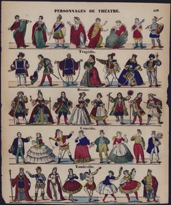 Personajes de teatro de French School