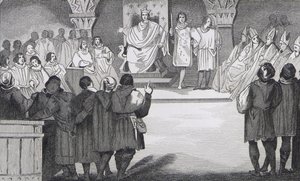 Felipe IV (1268-1314) el Hermoso reúne a los Estados Generales en el Louvre, de 