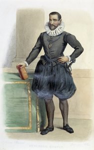 Philippe de Mornay, señor de Plessis Marly, llamado Duplessis Mornay, estadista francés (1549-1623). - en “Le Plutarque français”, Ed. Mennechet de French School