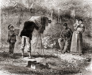 Fotografía en el siglo XIX, de Les Merveilles de la Science, publicado c.1870 de French School