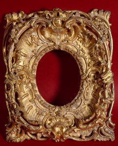 Marco de cuadro en madera dorada. Francia siglo XVIII. París, artes decorativas de French School