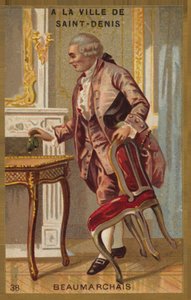Pierre-Augustin Caron de Beaumarchais, dramaturgo y revolucionario francés (1732-1799), en la ciudad de Saint-Denis