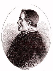 Pierre Gassendi, matemático, astrónomo, filósofo y teólogo francés. 1865 (grabado) de French School