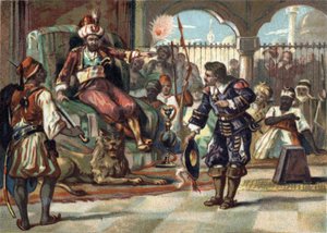 Pierre Porcon de La Barbinais, capitán de fragata, fue hecho prisionero por el dey de Argel. Lo envió a negociar con el Rey Luis XIV el trato de los cautivos franceses en Argelia y los acuerdos de paz. El rey rechazó las propuestas, y el bretón com... de French School