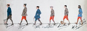 Pilotos del Escuadrón “Las Cigüeñas” durante la Primera Guerra Mundial. París. Museo de las Dos Guerras Mundiales de French School