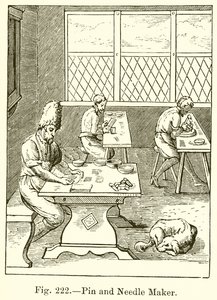 Fabricante de alfileres y agujas de French School