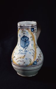 Jarra con la inscripción Vive la Liberté, 1789 de French School
