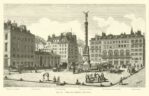 Place du Chatelet, 1820-1855 de French School