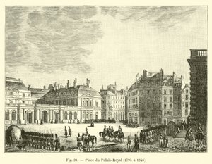 Plaza del Palais-Royal, 1795 a 1848 de French School
