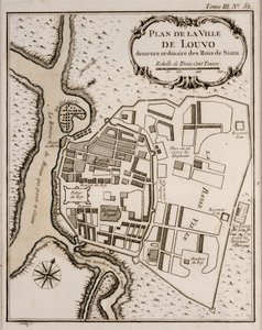 Plano de Lopburi, 1751 de French School