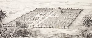 Plano de la ciudad de Babilonia, Mesopotamia, alrededor del siglo V a.C. según una descripción dada por Heródoto, de L