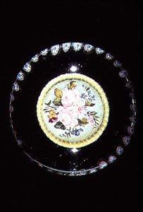 Placa, sulfuro con ramo floral, c.1845-55