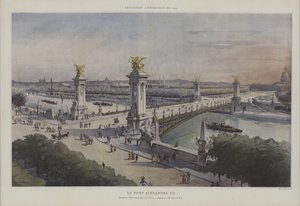 Puente Alejandro III, Exposición Universal 1900, París de French School