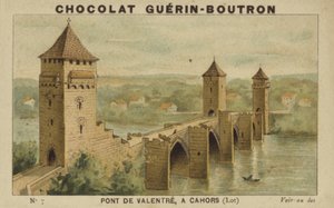 Puente de Valentré, en Cahors, Lot de French School
