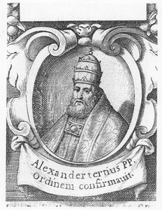 Papa Alejandro III (grabado) de French School