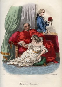 El Papa Pío VI (1717-1799) seduciendo a una joven