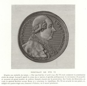 Papa Pío VI de French School