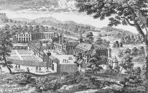 Abadía de Port-Royal-des-Champs, grabado, Francia de French School
