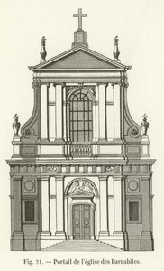 Portada de la iglesia de los Barnabitas de French School