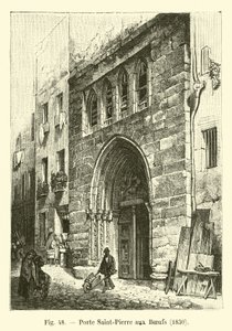 Puerta Saint-Pierre aux Boeufs, 1830 de French School