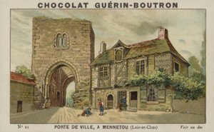 Puerta de la Ciudad, en Mennetou, Loir-et-Cher de French School