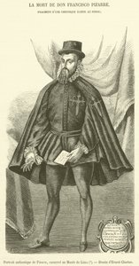 Retrato auténtico de Pizarro, conservado en el Museo de Lima de French School