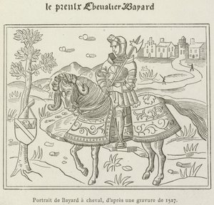 Retrato de Bayard a caballo de French School