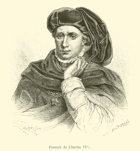 Retrato de Carlos VI de French School