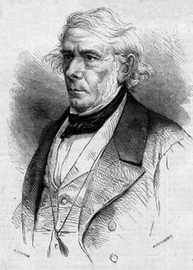 Retrato de Victor Cousin (1792-1867), filósofo y político francés, miembro de la Academia Francesa. Grabado en ""Le Monde Illustre"" n°511 del 26 de enero de 1867. de French School