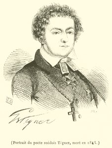 Retrato del poeta sueco Tegner, muerto en 1845 de French School