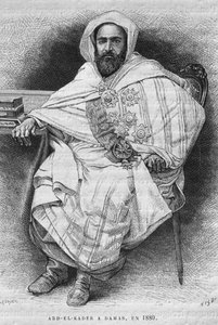 Retrato de Abd el-Kader en Damasco en 1880 (1808-83), de La Syrie d