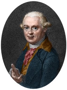 Retrato de Abraham Gottlob Werner (1750-1817), geólogo alemán de French School