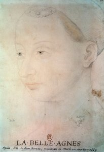 Retrato de Agnes Sorel (1422-1450) Dama de Beauté sur Marne de French School