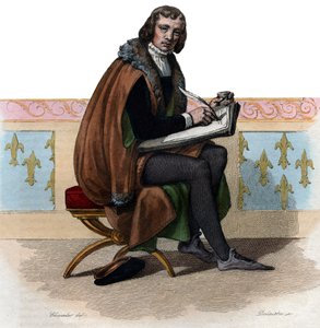 Retrato de Alain Chartier (1385-1430), poeta y escritor político francés
