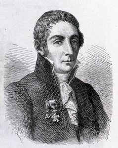 Retrato de Alessandro (Alexandre) Volta (1745 - 1827) - en “Álbum de Ciencia; eruditos ilustres; Grandes descubrimientos” 1896 de French School