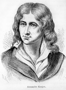 Retrato de Alexandre Goujon (1766-1795), actor de la revolución francesa - en "L