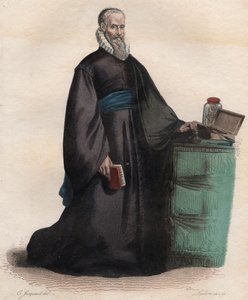 Retrato de Ambroise Pare (1509-1590), cirujano francés de French School