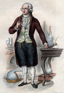 Retrato de Antoine Laurent de Lavoisier (1743-1794), químico francés de French School