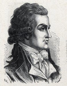 Retrato de Antoine Pierre Joseph Marie Barnave (1761-1793) político francés. Grabado de 1889. Colección privada.