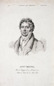 Retrato de Antoine Reicha (1770-1836) del Journal des Artistes